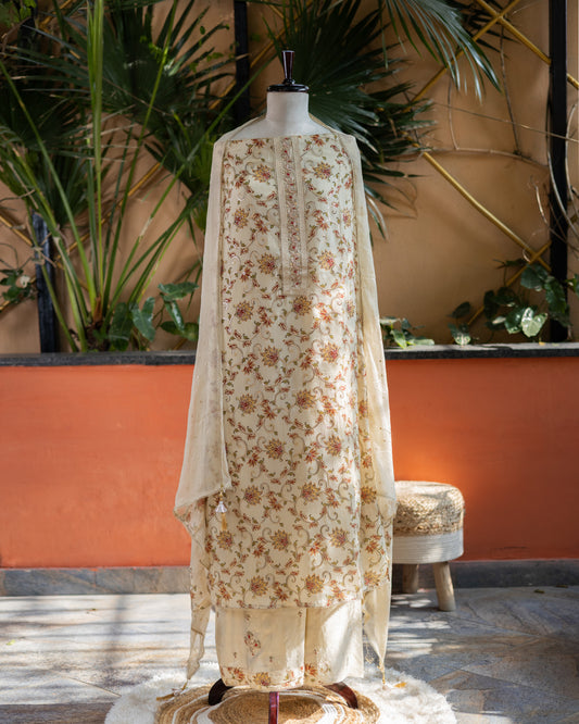 Ivory Zardozi Suit