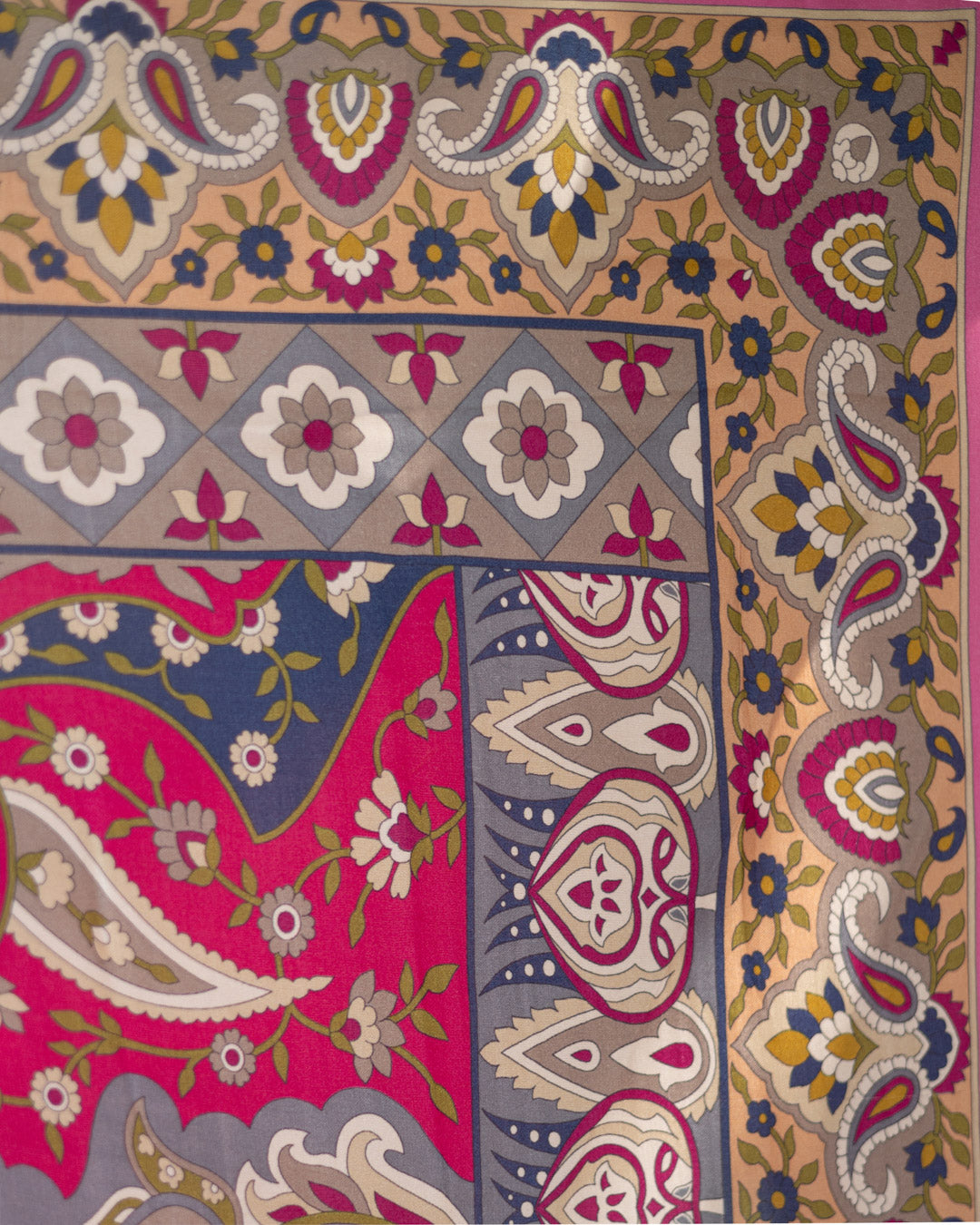 Modal Silk Suit (Pink/Lotus)
