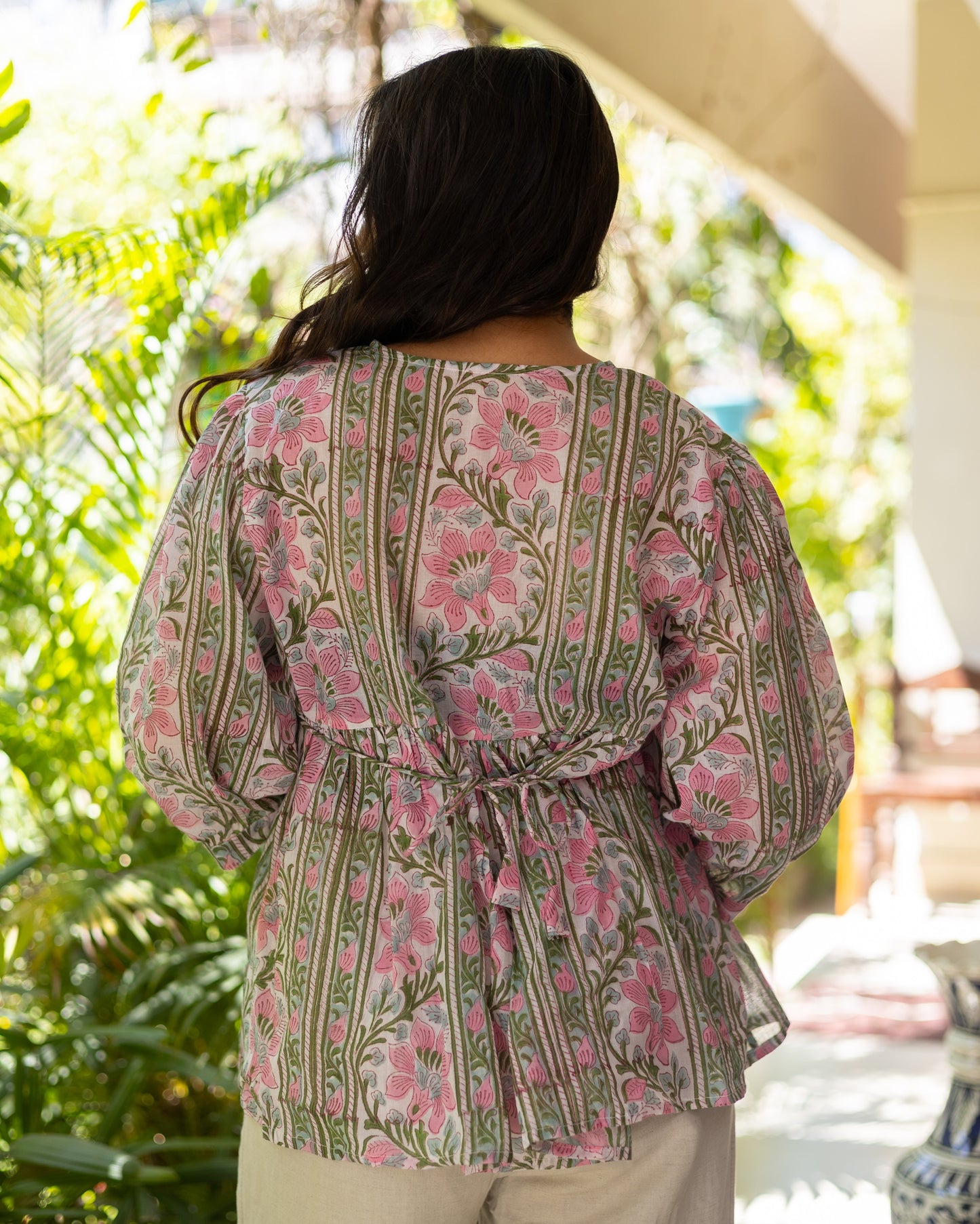 Cotton blockprint top-4