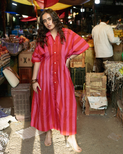 Gulnaar stripes dress