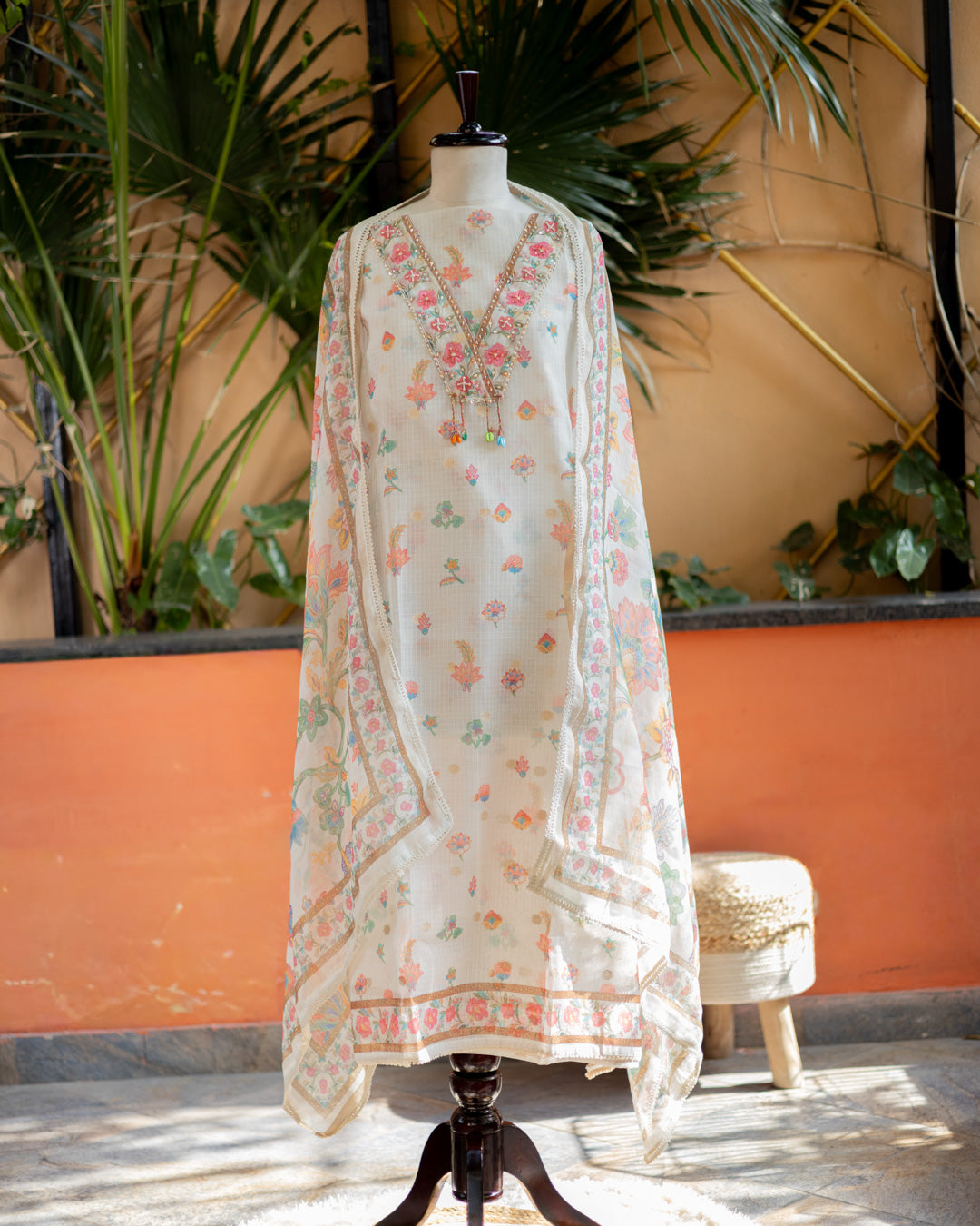 Ivory Linen Suit