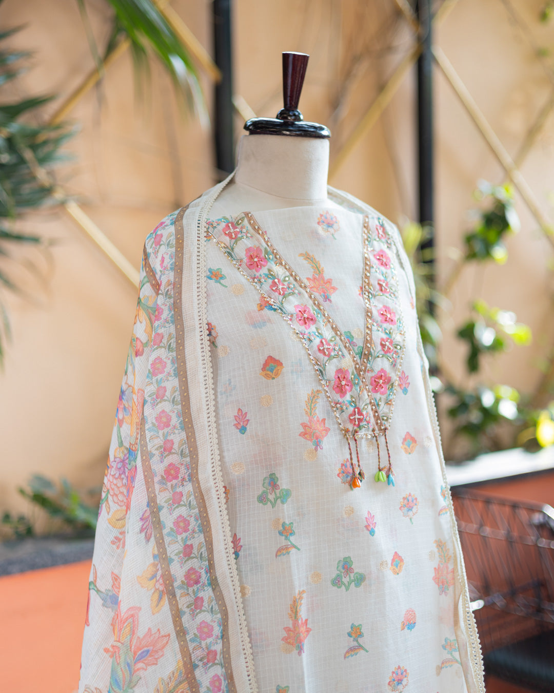 Ivory Linen Suit