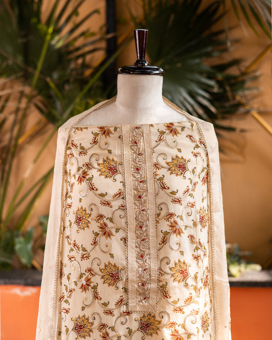 Ivory Zardozi Suit