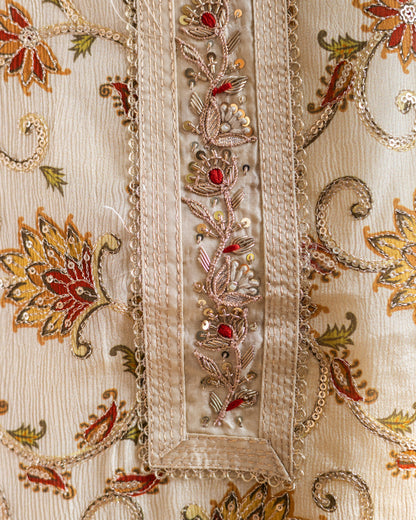 Ivory Zardozi Suit