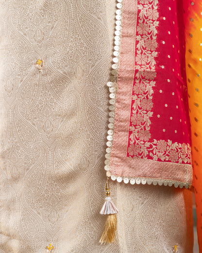 Ivory Silk Suit