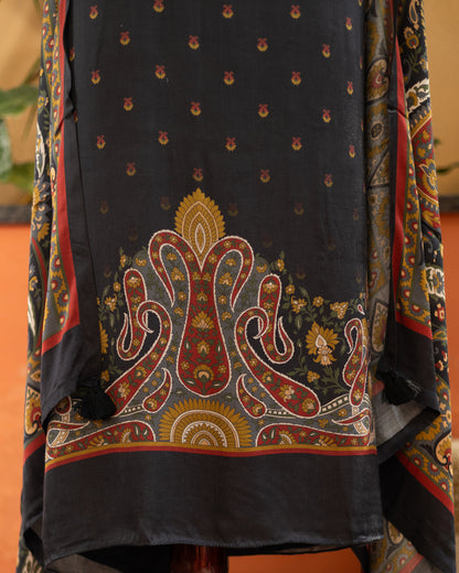 Modal Silk Suit (Black)