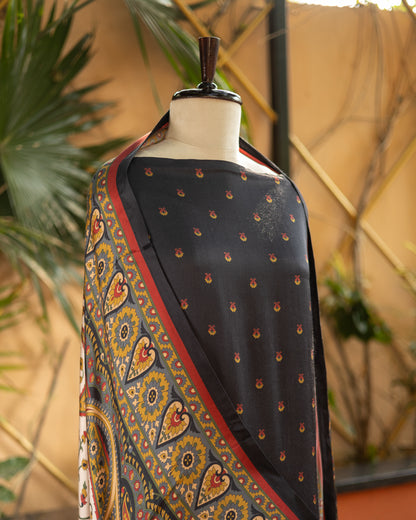 Modal Silk Suit (Black)