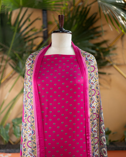 Modal Silk Suit (Pink/Lotus)