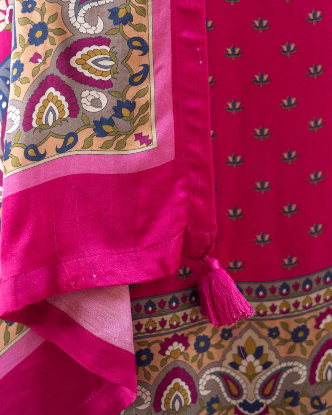 Modal Silk Suit (Pink/Lotus)