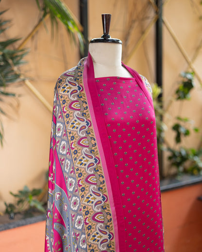 Modal Silk Suit (Pink/Lotus)