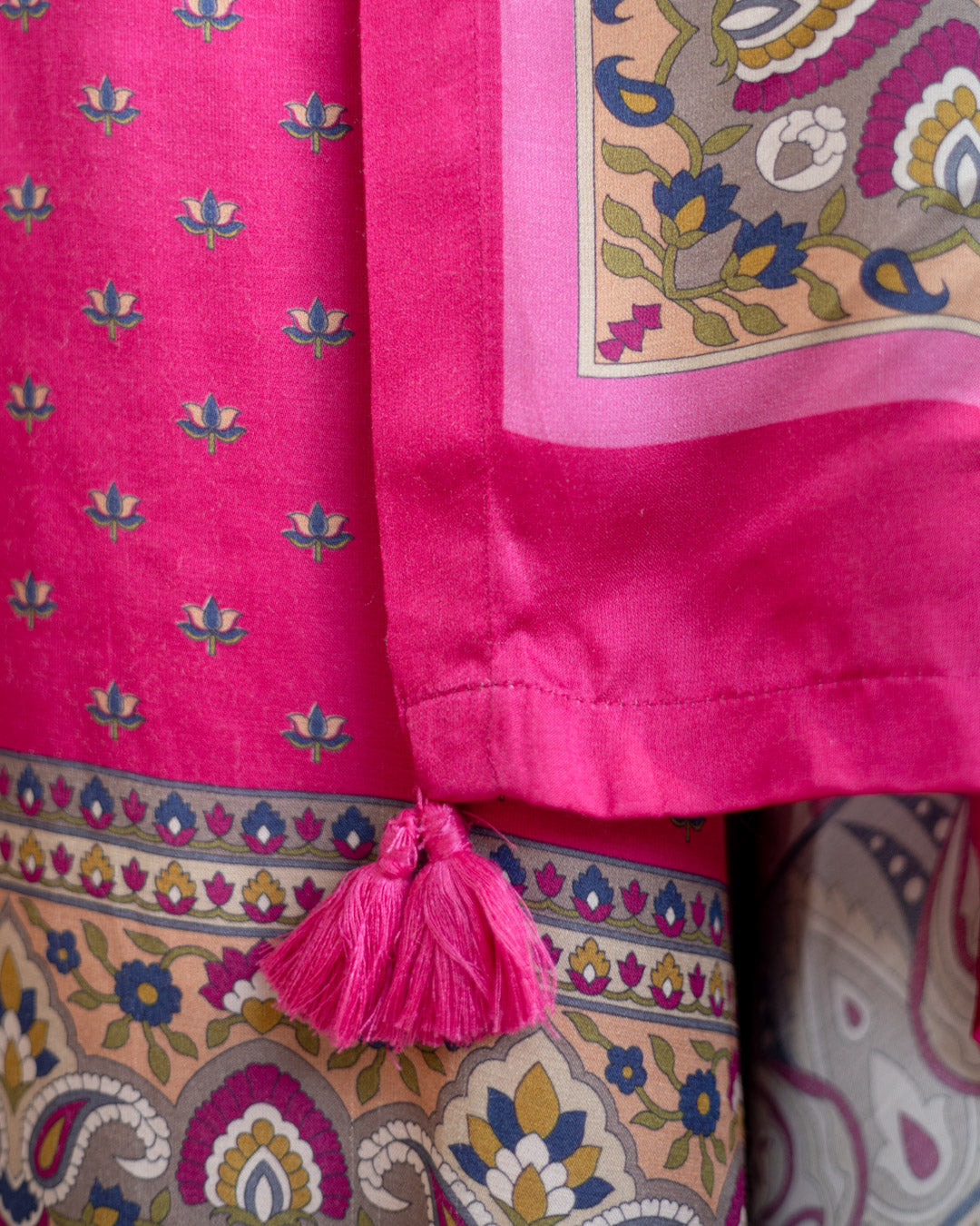 Modal Silk Suit (Pink/Lotus)