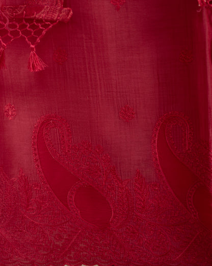 Fuschia Mul Cotton Suit