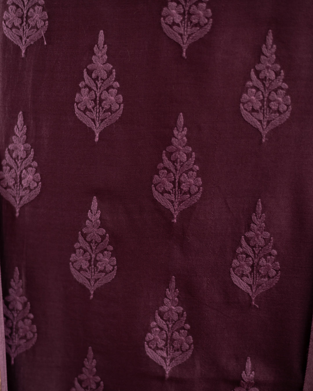 Maheshwari Chikankari Suit (Purple)