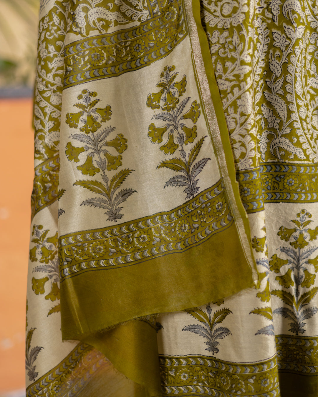 Maheshwari Block Print (Olive)