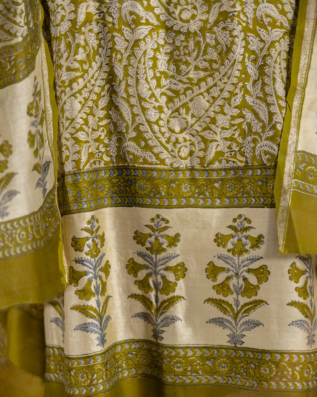 Maheshwari Block Print (Olive)
