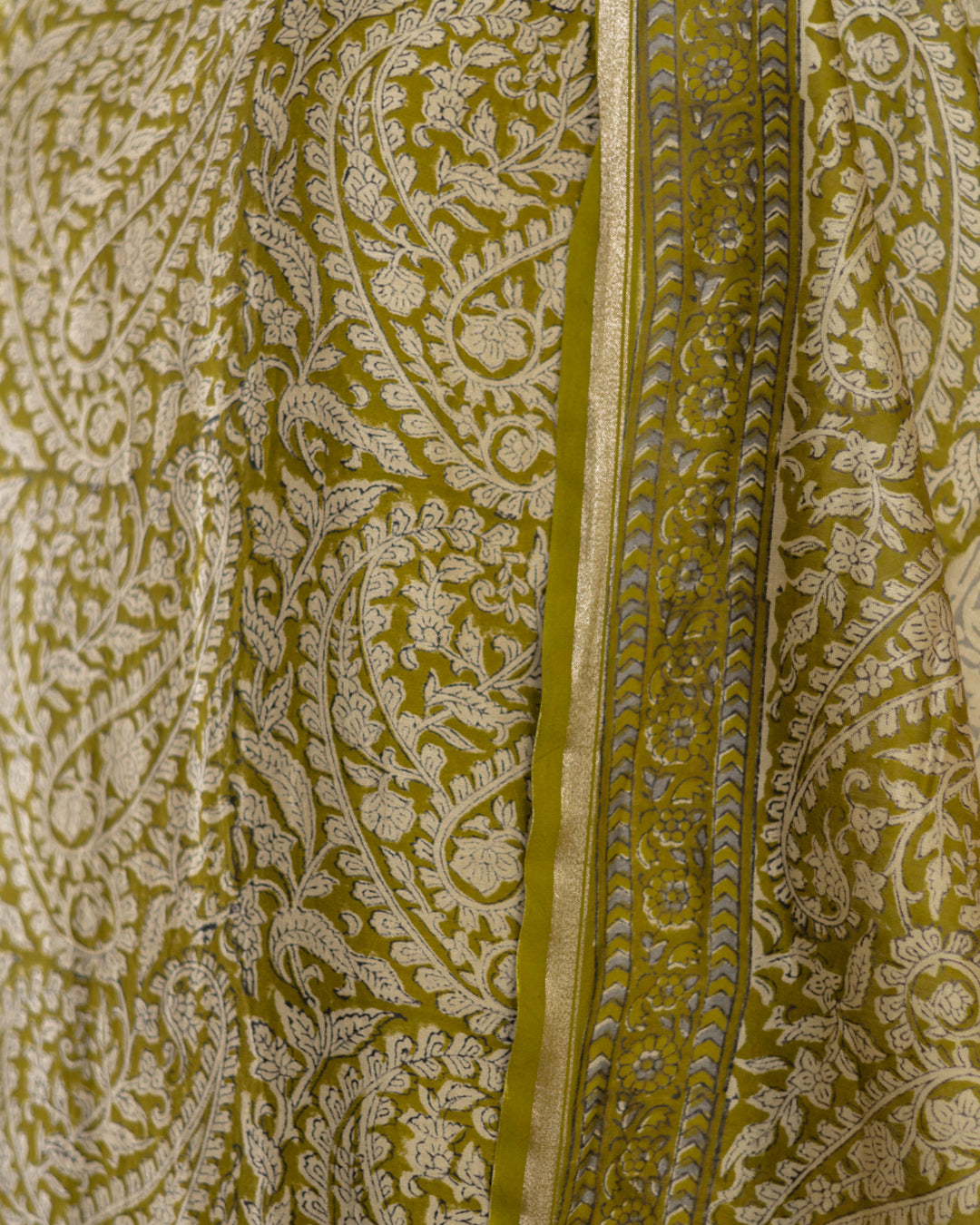 Maheshwari Block Print (Olive)