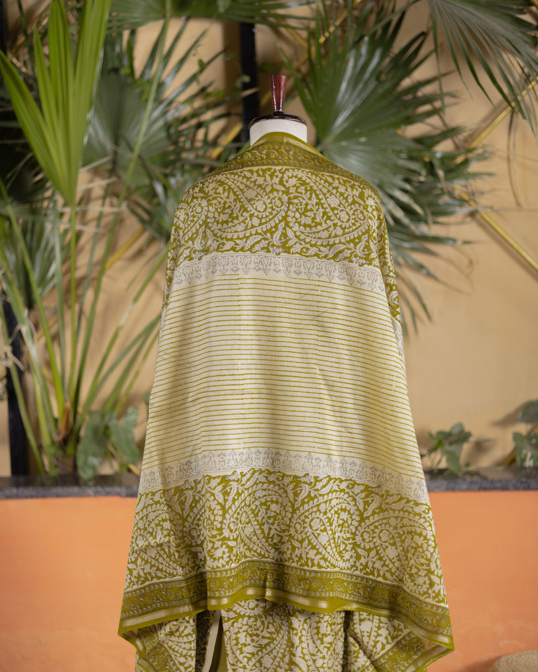 Maheshwari Block Print (Olive)
