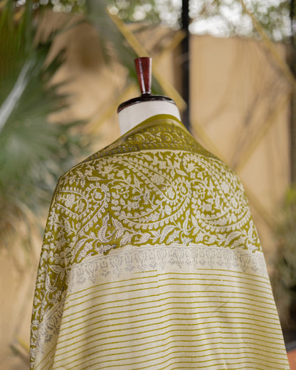 Maheshwari Block Print (Olive)