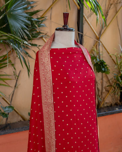 Red Georgette Suit