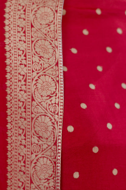 Red Georgette Suit