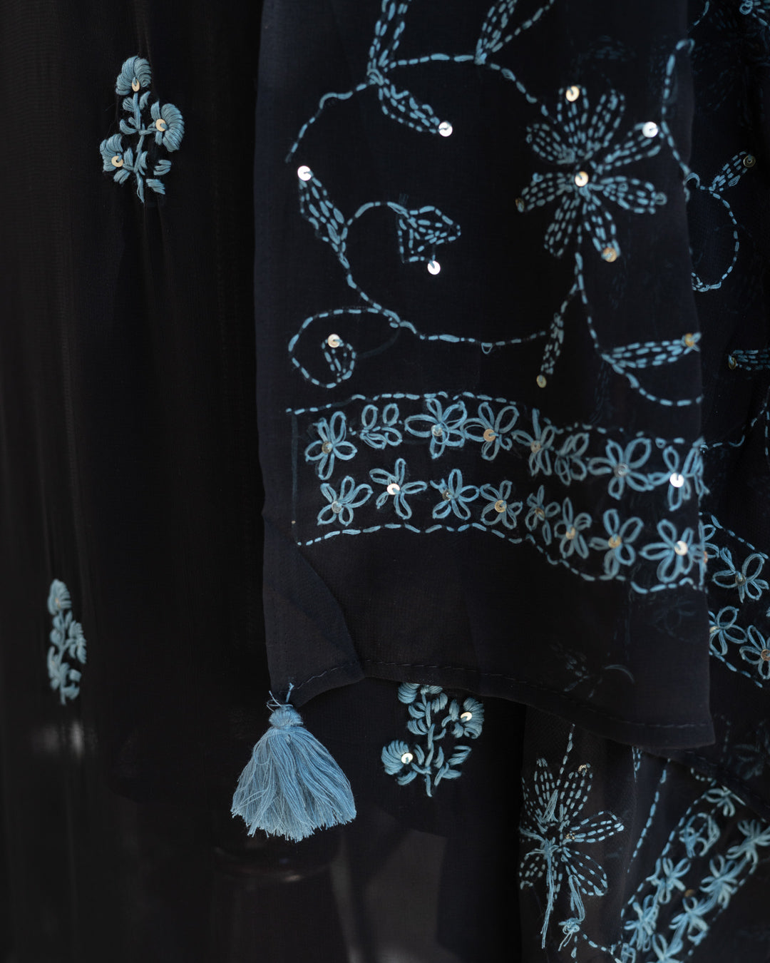 Black Chikankari Suit