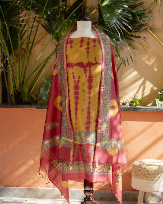 Maheshwari Shibori Suit