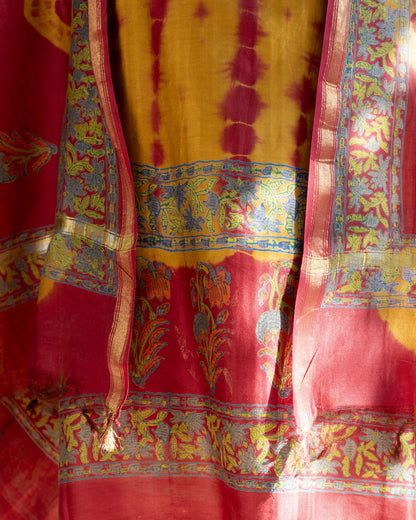 Maheshwari Shibori Suit
