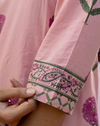 Blush Pink Cotton Suit