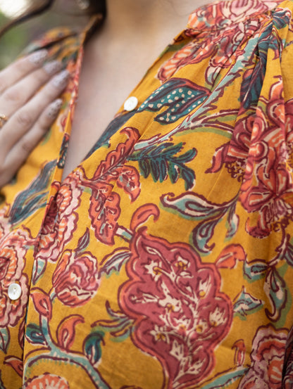 Cotton Handblock shirt-1