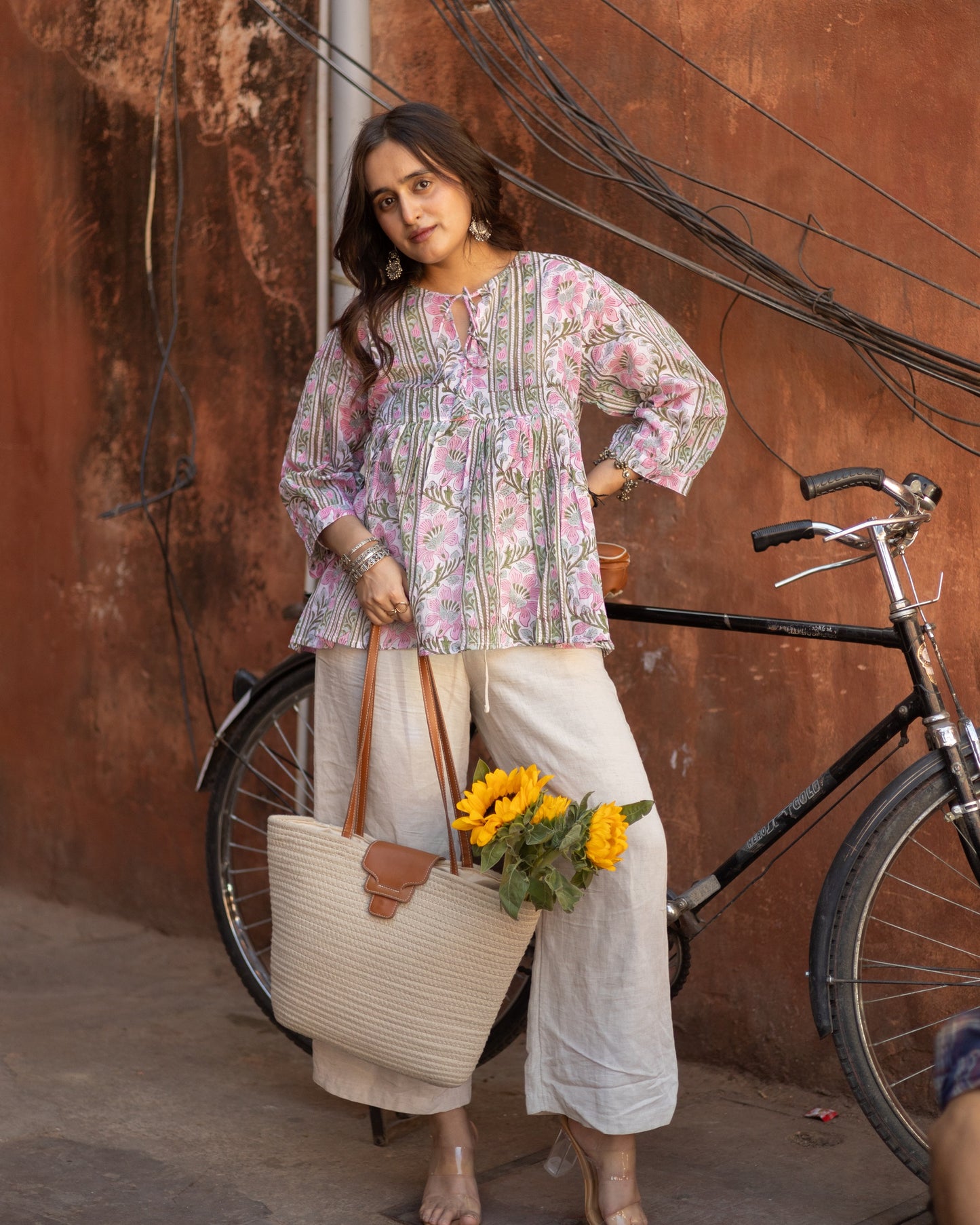 Cotton blockprint top-4