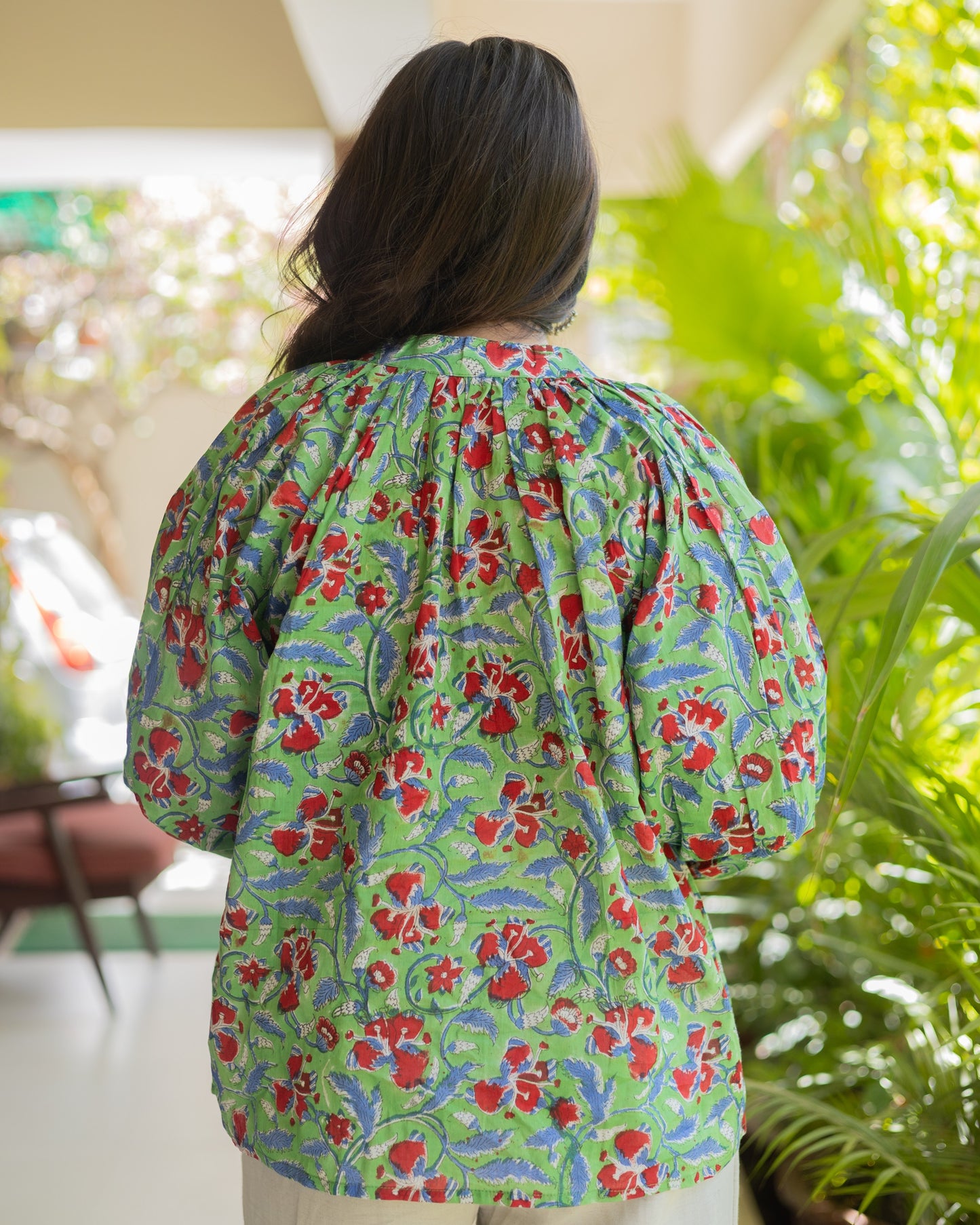 Cotton Handblock shirt-2