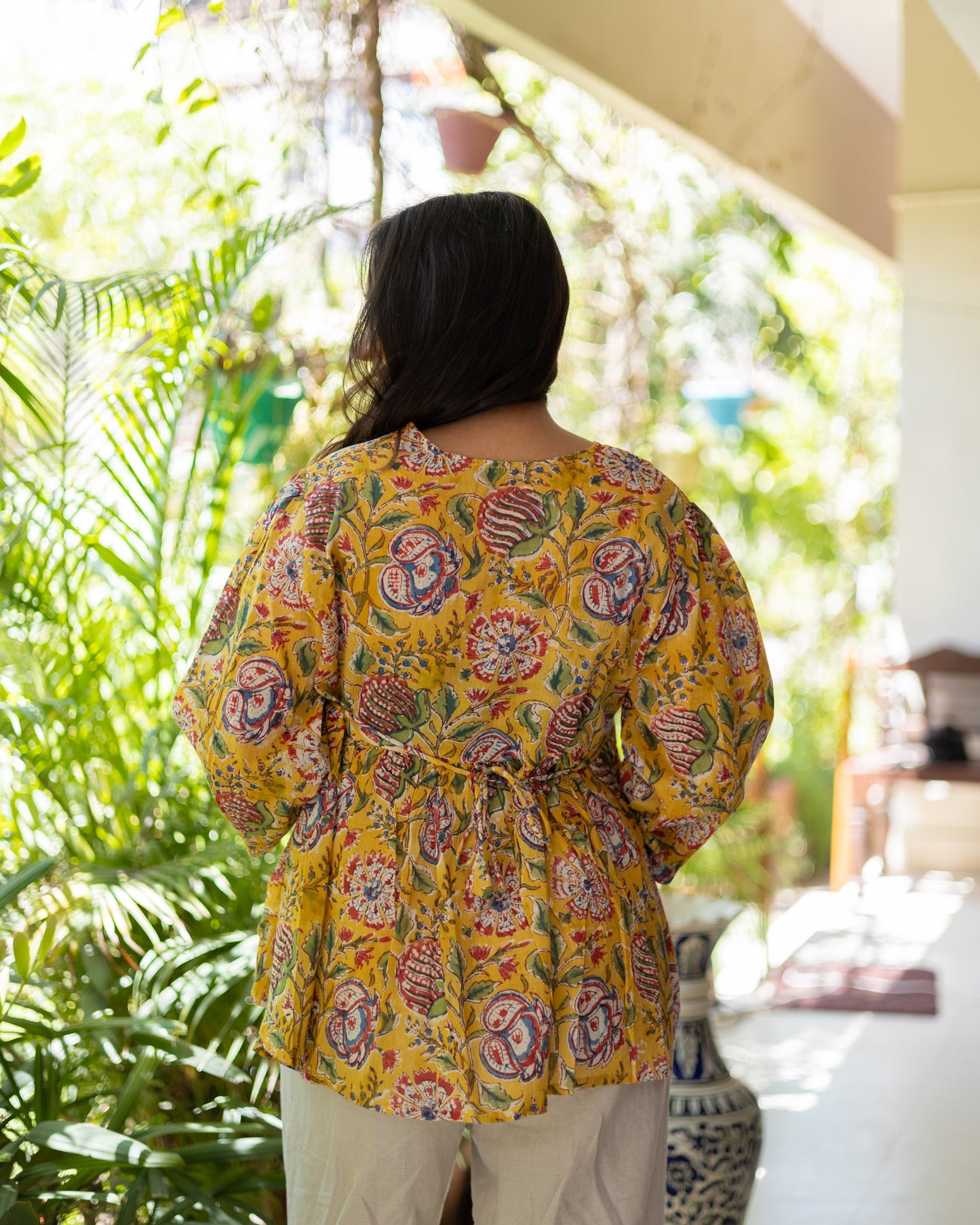 Cotton blockprint top-2