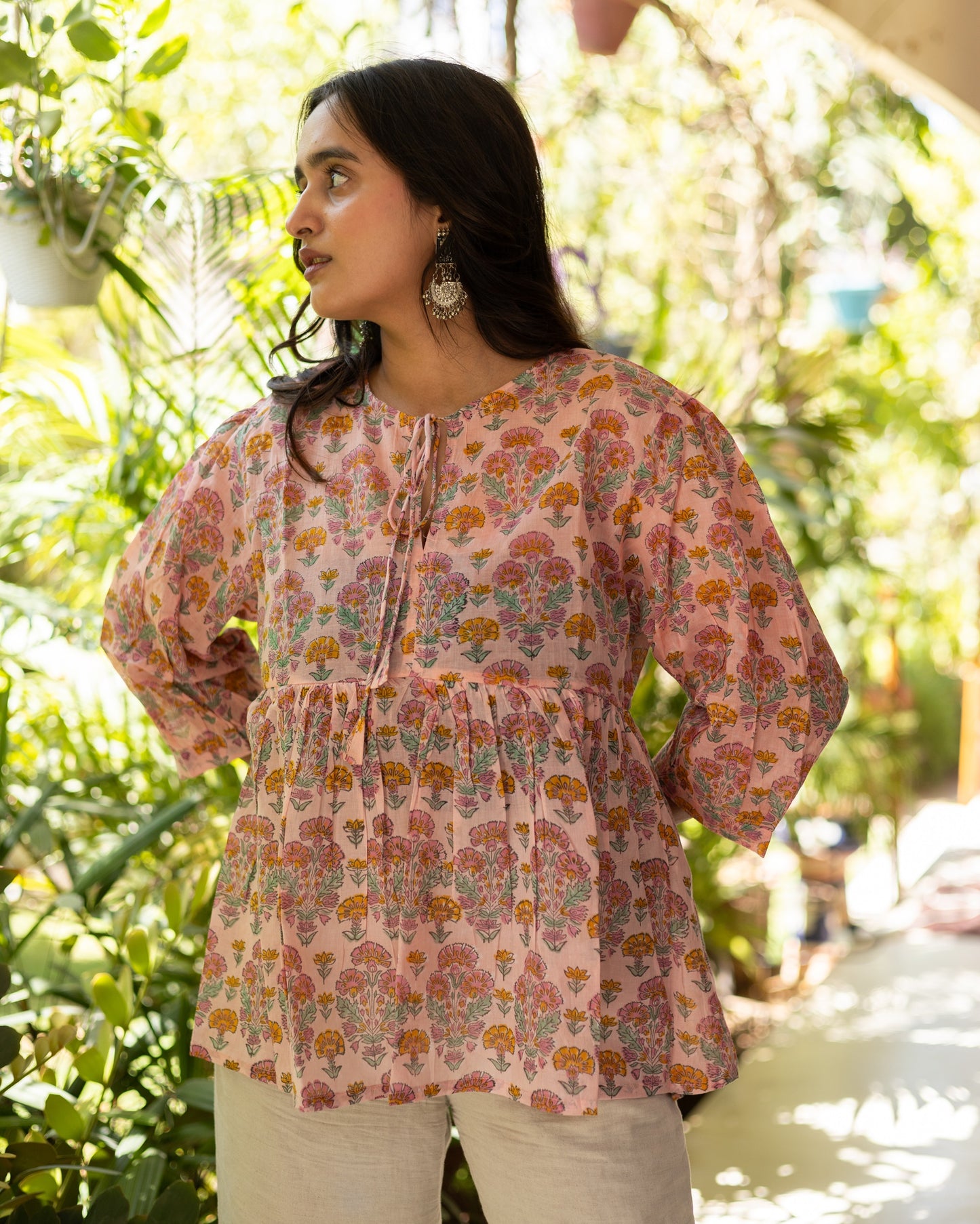 Cotton blockprint top-1