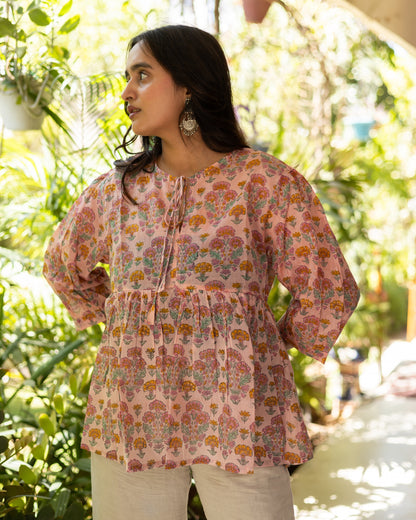 Cotton blockprint top-1